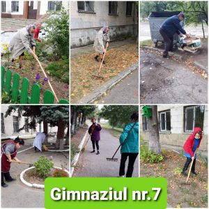 Campania de salubrizare de toamnă Gimnaziului nr.7