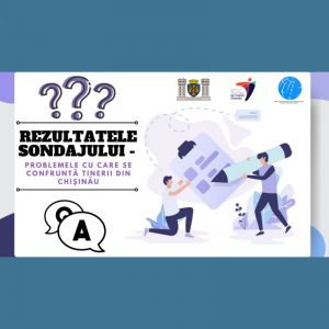 Rezultatele sondajului – problemele cu care se confruntă tinerii din Chișinău