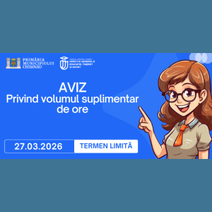 AVIZ – privind volumul suplimentar de ore