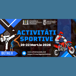 Competiții sportive în municipiul Chișinău – 20–22 martie 2026