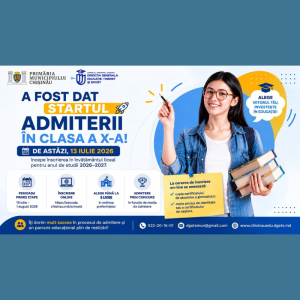 📢 A fost dat startul admiterii în clasa a X-a!